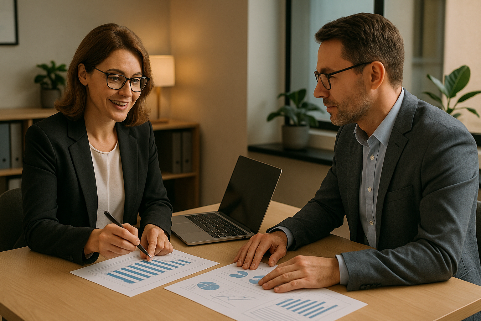 Genera un immagine che rappresenti una consulenza